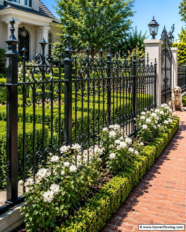 Decorative Metal Fence - 25 Dog Fence Ideas for a Safe and Stylish Yard