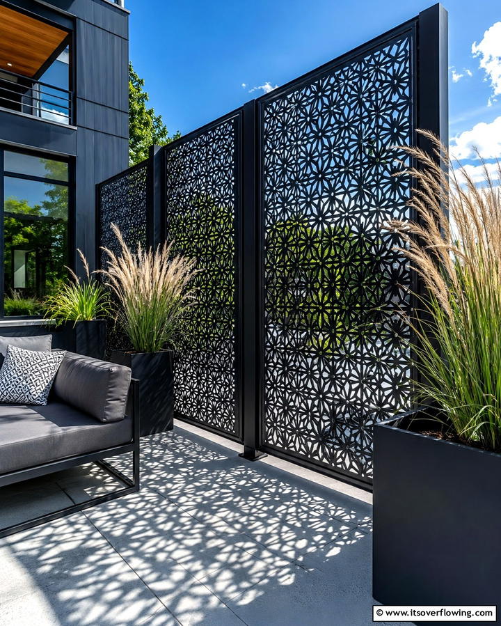 Decorative Metal Lattice Panels - 25 Innovative Deck Lattice Ideas to Enhance Outdoor Spaces