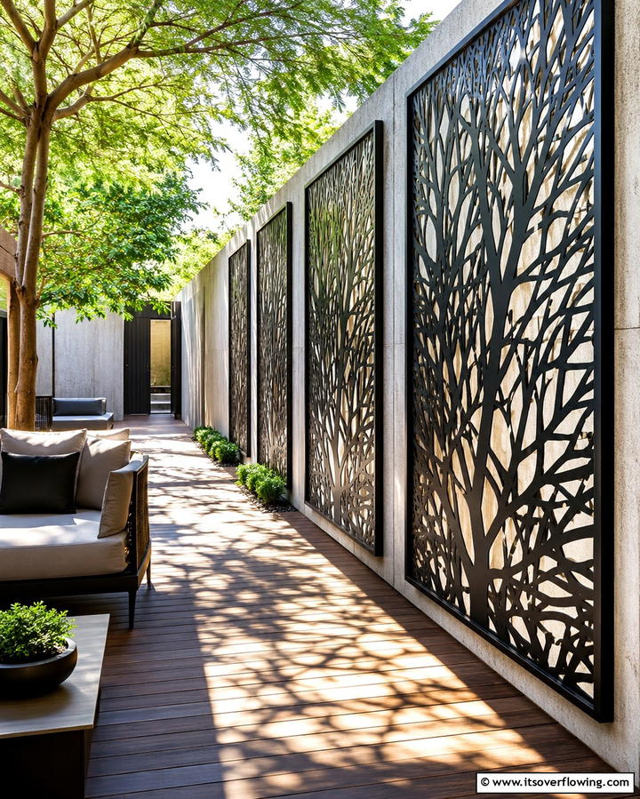 Decorative Metal Panels - 25 Fence Art Ideas to Add Personality to Your Yard