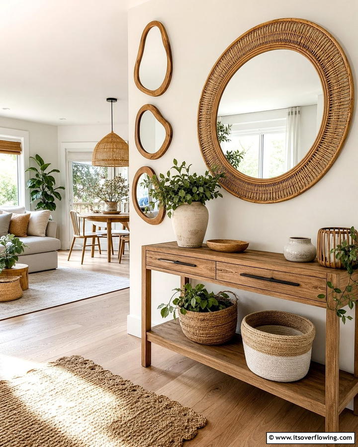 Decorative Mirrors - 25 Boho-Scandinavian Design and Decor Ideas