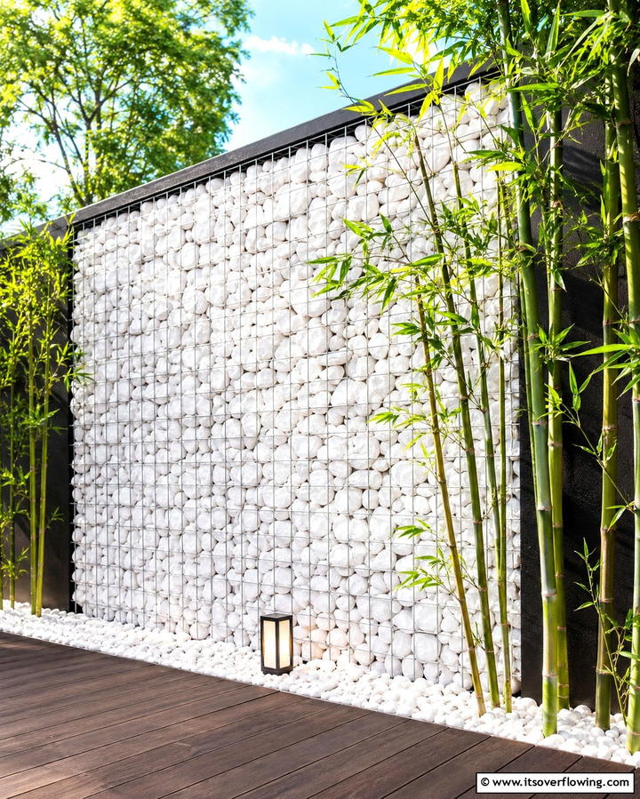 Decorative Rock Walls - 25 White Rock Landscaping Ideas for a Clean Look