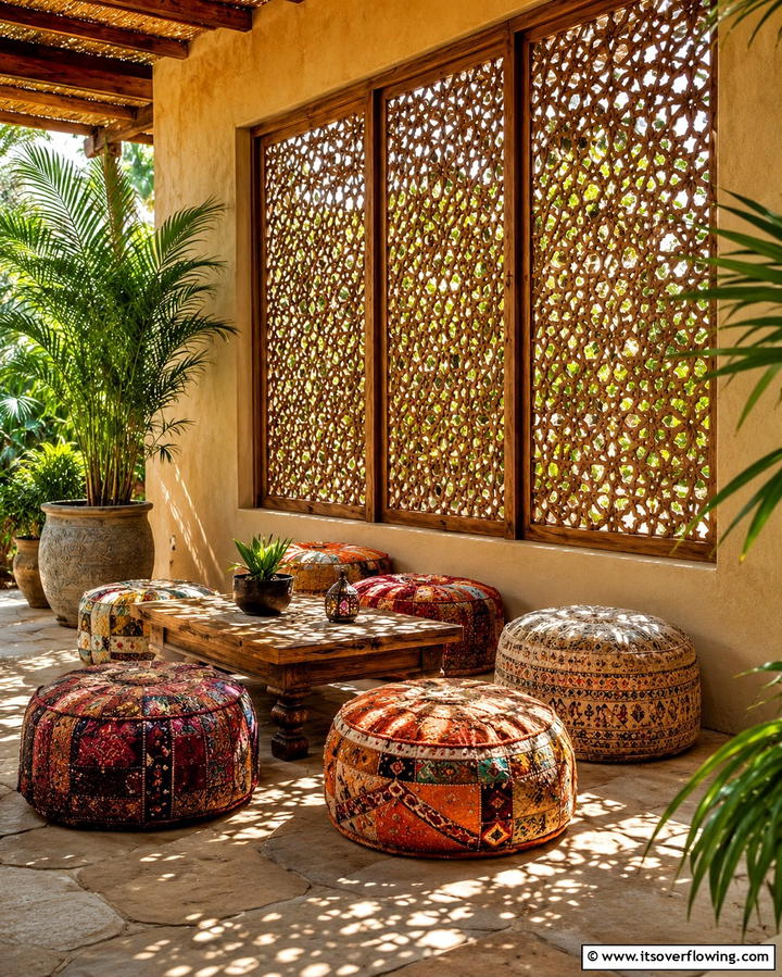 Decorative Screen Panels - 25 Patio Wall Ideas to Transform Your Outdoor Space