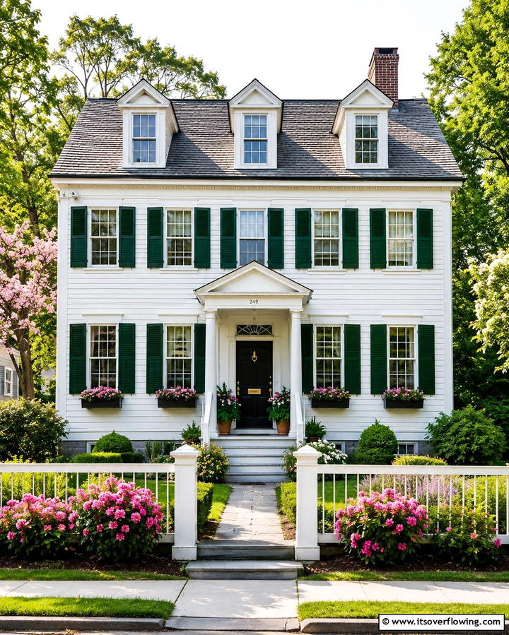 Decorative Shutters - 25 1980s House Exterior Ideas for a Retro Look