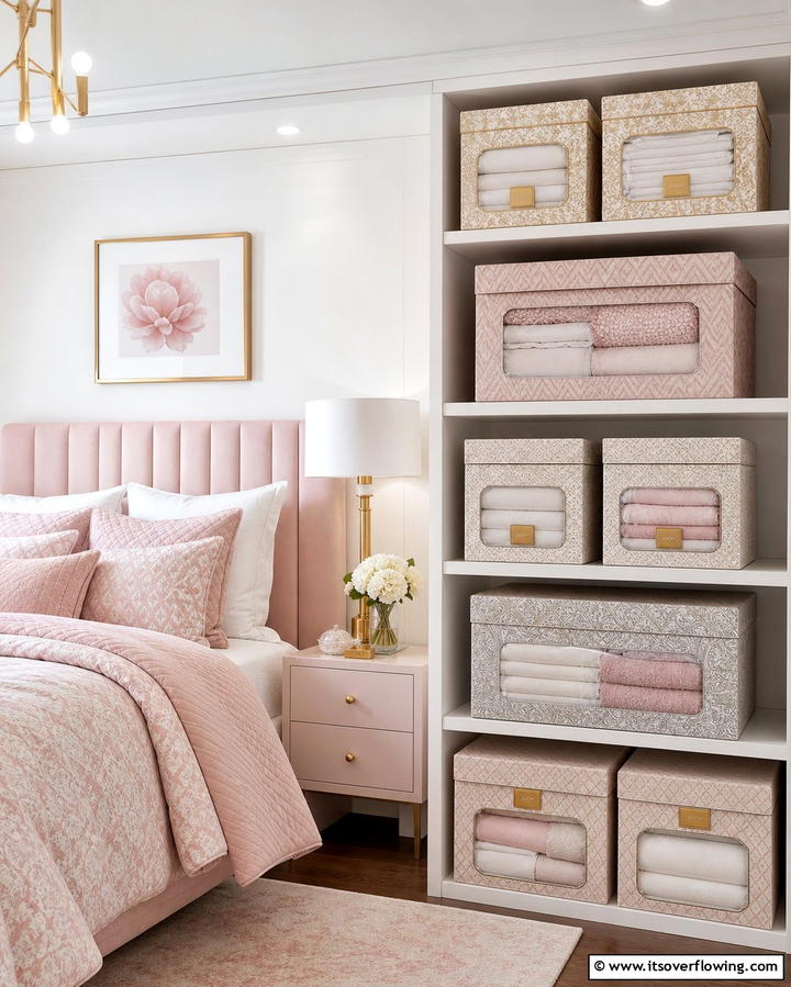 Decorative Storage Boxes - 25 Creative Bedding Storage Ideas for Small Spaces