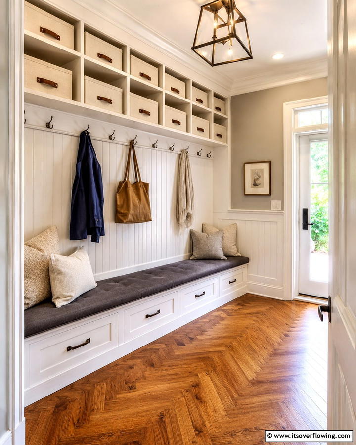 Decorative Storage Boxes - 30 Mudroom Storage Ideas for a Clutter-Free Entryway