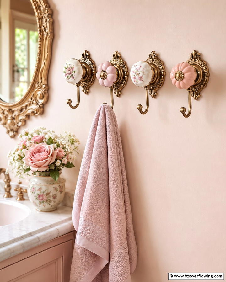 Decorative Towel Hooks - 25 Towel Display Ideas to Organize Your Bathroom