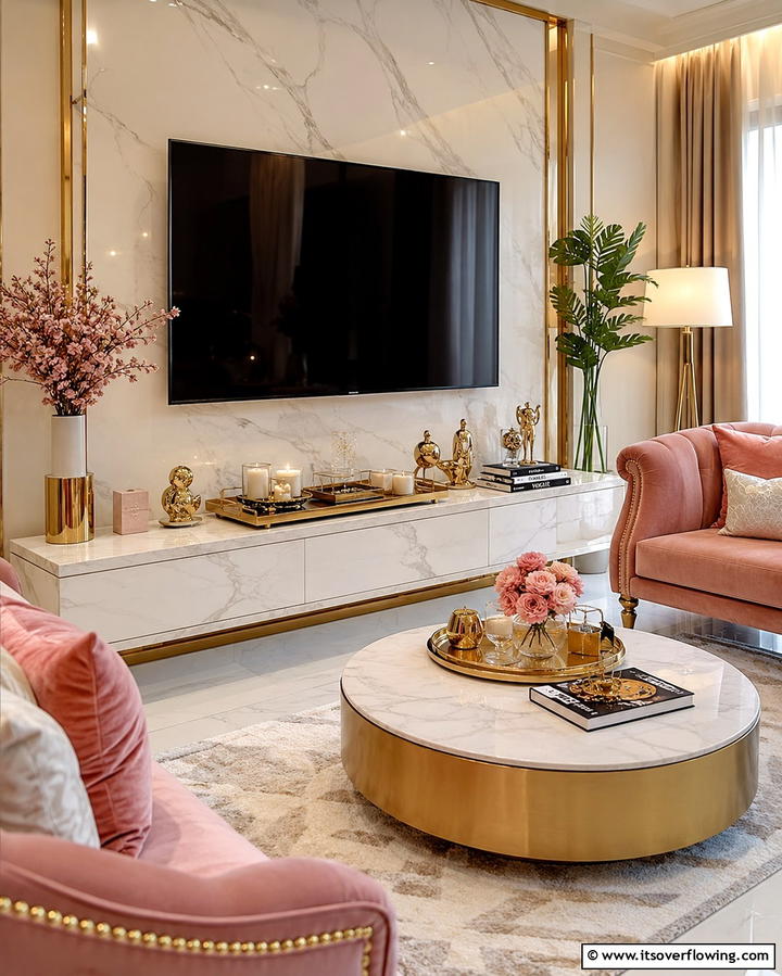 Decorative Trays - 25 TV Console Decor Ideas to Elevate Your Living Room