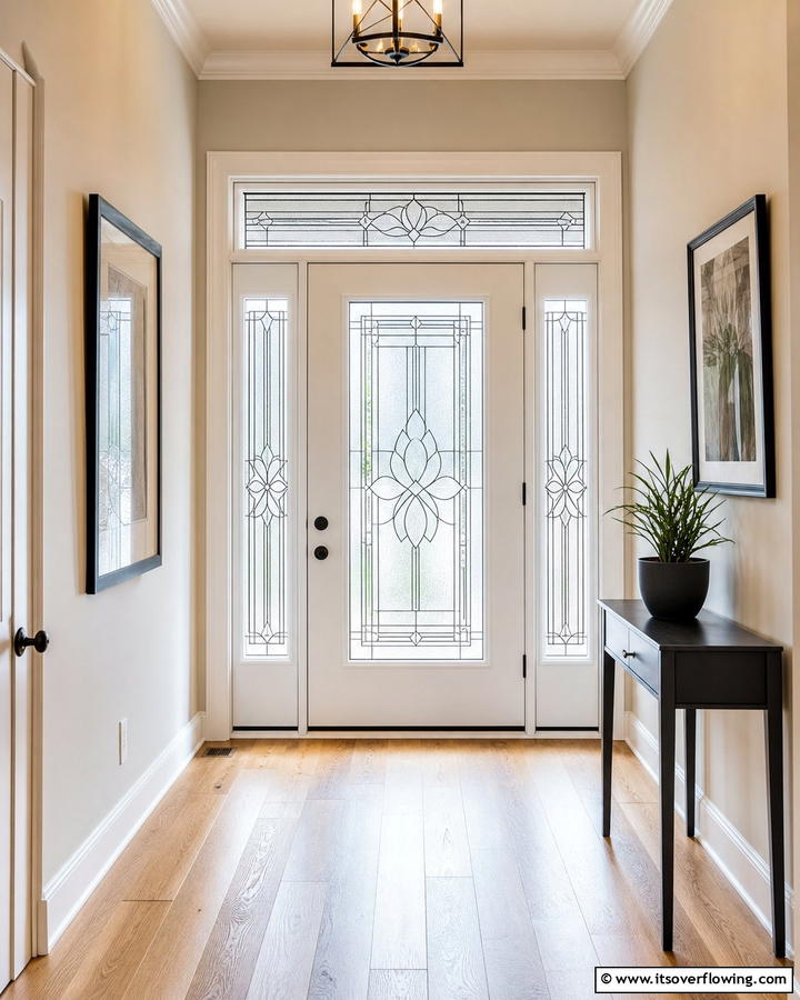 Decorative Window Film - 20 Front Door Privacy Ideas to Enhance Your Home Security
