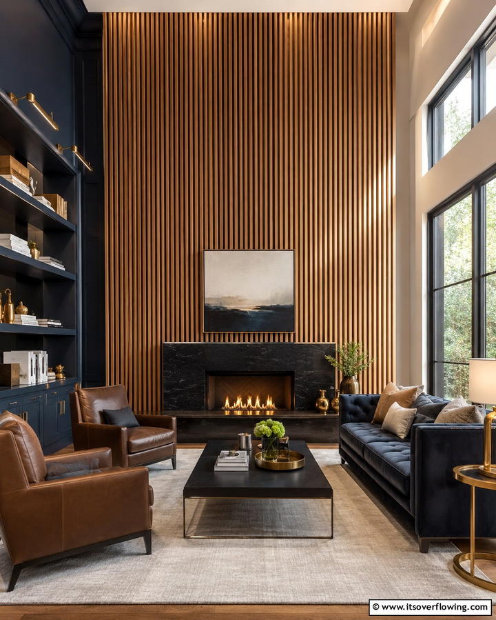 Decorative Wood Paneling - 30 High Ceiling Wall Decor Ideas for Tall Interior Spaces