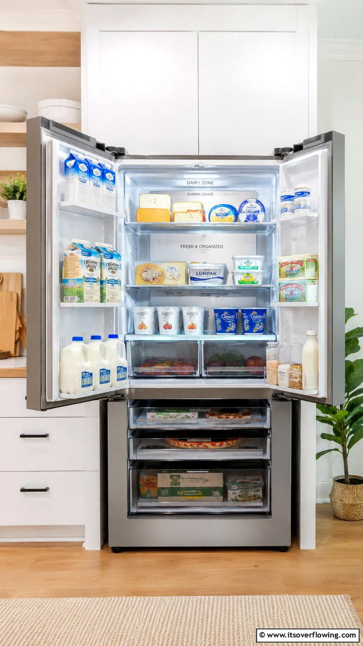 Dedicated Dairy Zone - 30 Fridge Organization Ideas for Efficient Storage