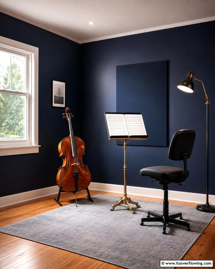 Dedicated Practice Area for Focus - 25 Music Room Ideas to Create the Perfect Sound Space