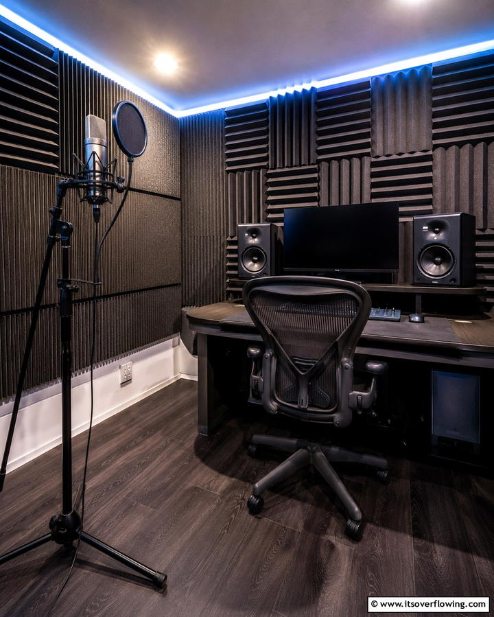 Dedicated Recording Corner - 25 Music Room Ideas to Create the Perfect Sound Space