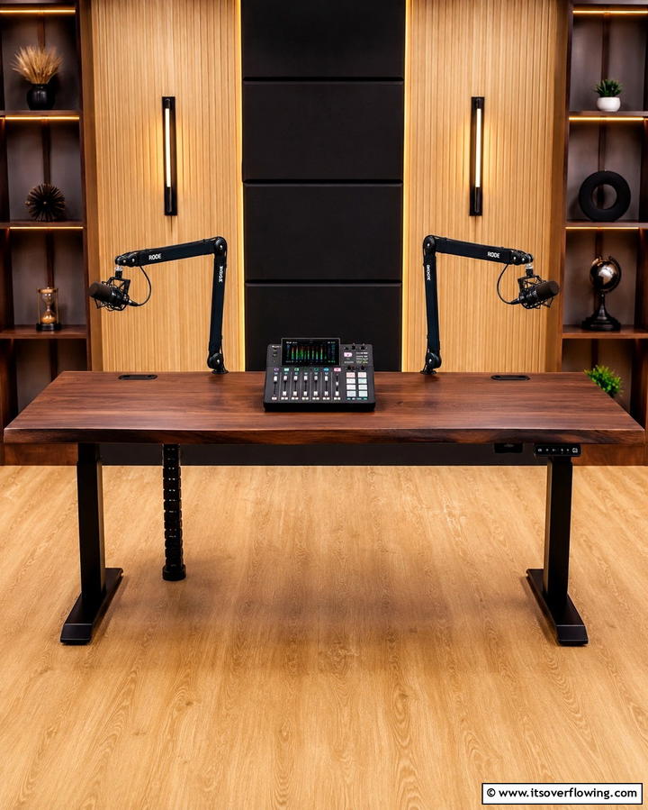 Dedicated Recording DeskExact - 25 Podcast Room Ideas for a Professional Setup
