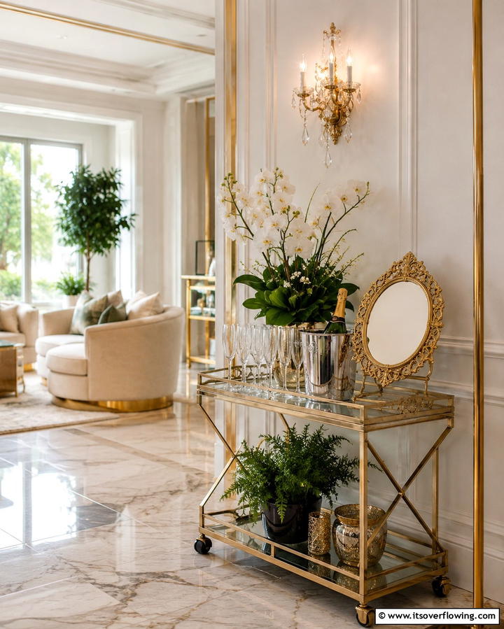 Dedicated Toast Corner Experience - 30 50th Wedding Anniversary Ideas for Golden Love