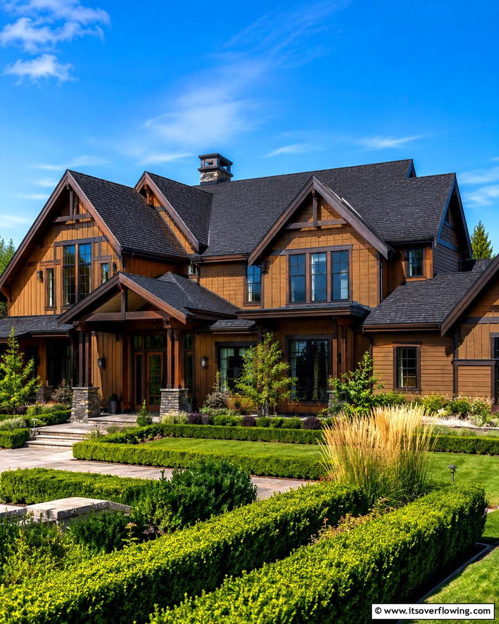 Deep Amber for a Sophisticated Appeal - 25 Orange House Exterior Ideas for a Bold Look