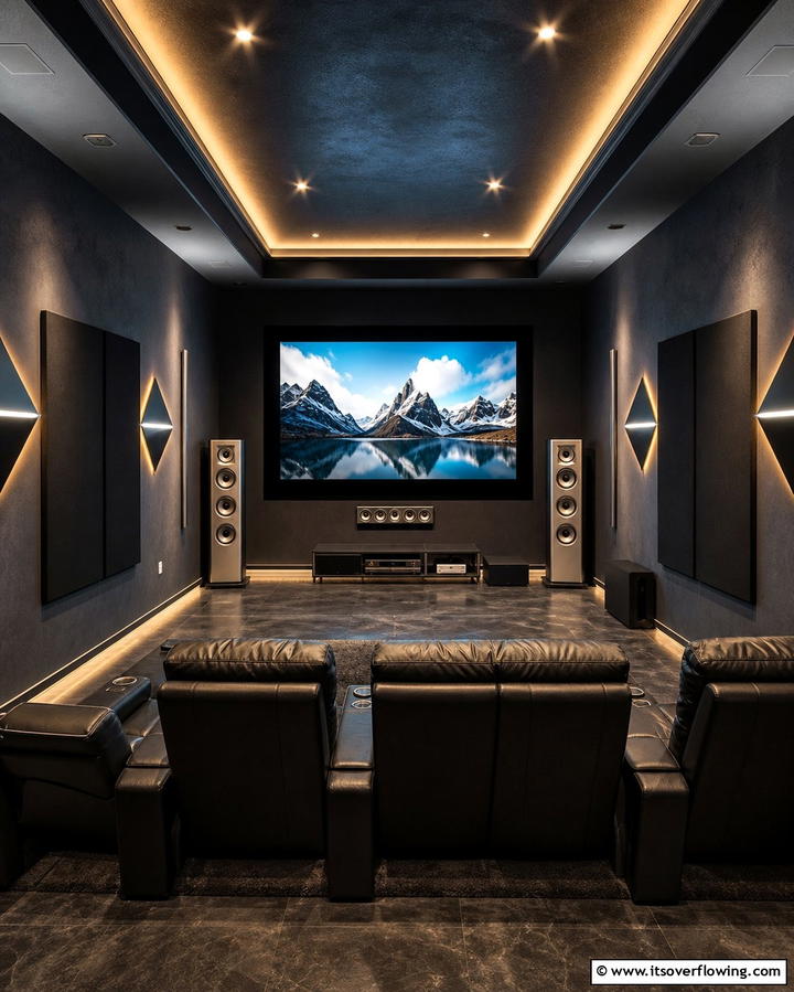 Deep Charcoal GrayOne - 30 Home Theater Paint Colors for Immersive Entertainment