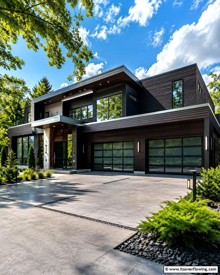 Deep Espresso Elegance - 30 Brown Exterior House Color Ideas for Warm Curb Appeal