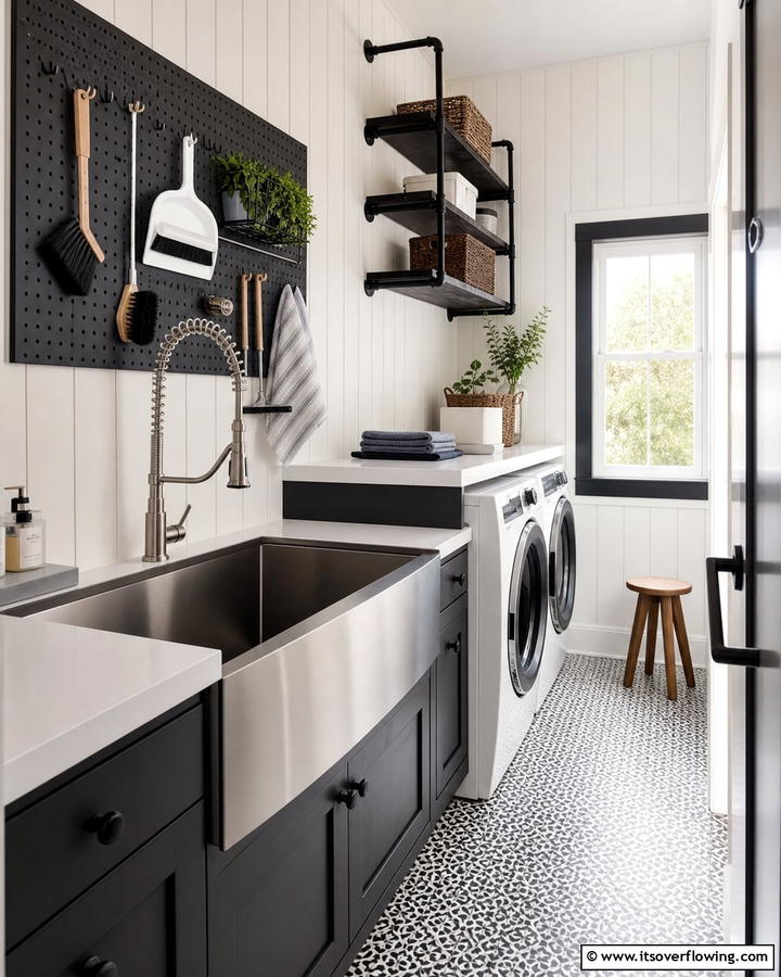 Deep Utility Sink - 20 Functional Laundry Room Sink Ideas for Efficiency