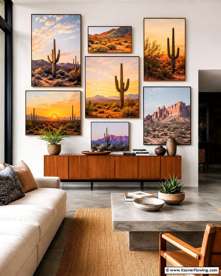 Desert Inspired Wall Art - 30 Bold Southwestern Decor Ideas for Modern Homes