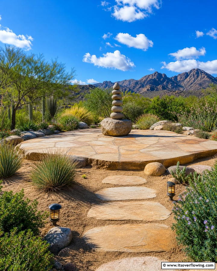 Desert Meditation Space - 30 Desert Landscape Ideas for Low-Water Gardens