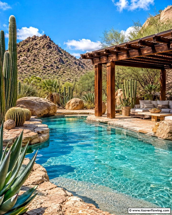 Desert Oasis Lagoon Pool - 25 Lagoon Pool Design Ideas for a Tropical Backyard Retreat