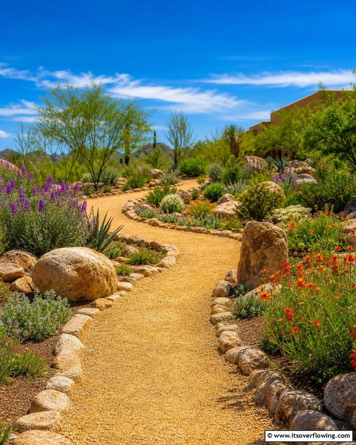 Desert Pathway Design - 30 Desert Landscape Ideas for Low-Water Gardens