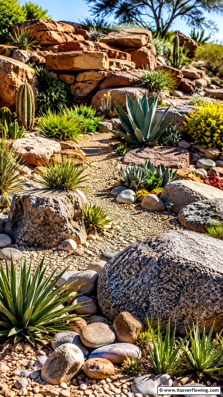 Desert Rock Garden - 30 Desert Landscape Ideas for Low-Water Gardens