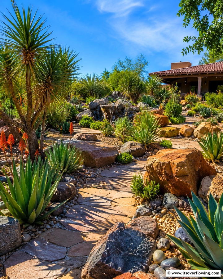 Desert Rock Garden - 25 Arizona Backyard Ideas for Desert Landscapes