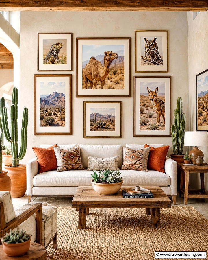 Desert Wildlife Artwork - 25 Desert Themed Room Ideas for a Warm and Inviting Space
