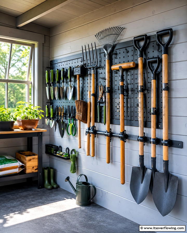 Designate Zones for Specific Items - 25 Shed Organization Ideas to Declutter Your Outdoor Space