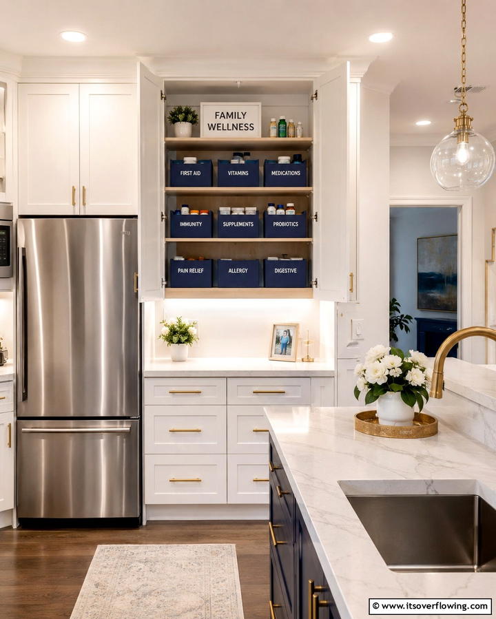 Designate a Kitchen Cabinet - 25 Medicine Storage Ideas for Organized Living