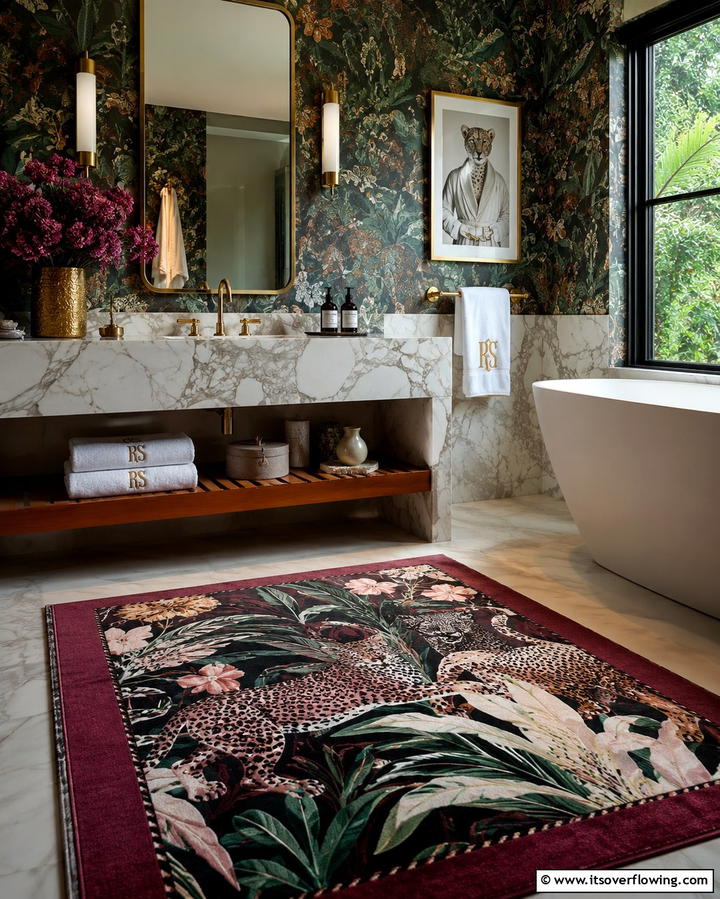 Designer Collaboration Limited Edition Rug - 30 Bathroom Rug Ideas for Softness and Style Underfoot