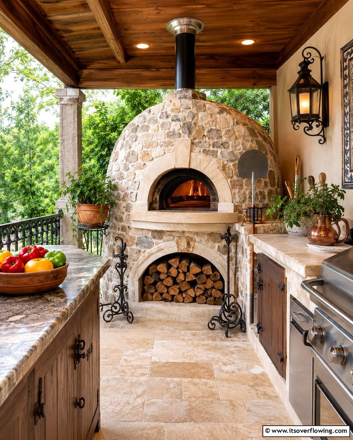 Designing a Pizza Oven Corner - 25 Outdoor Kitchen on Deck Ideas for Seamless Entertaining