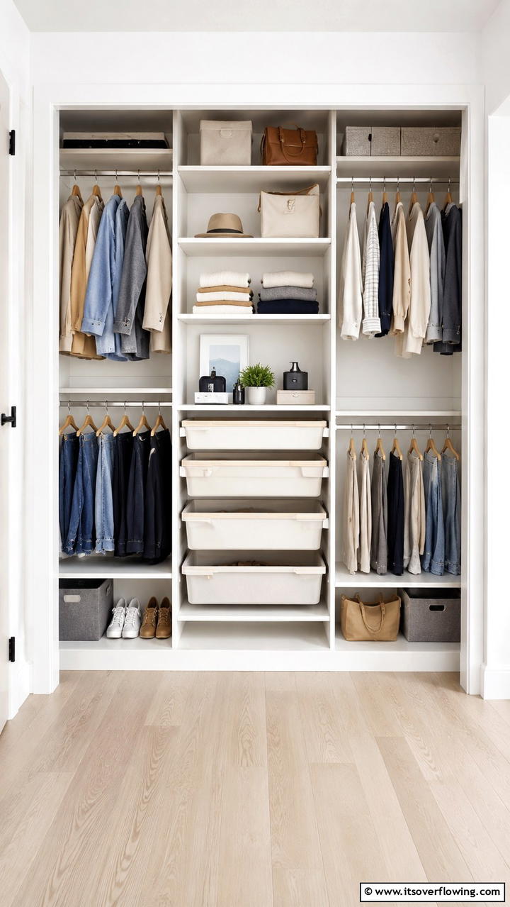Designing an Open Concept Storage Layout - 30 Smart Hall Closet Organization Ideas for Maximized Space