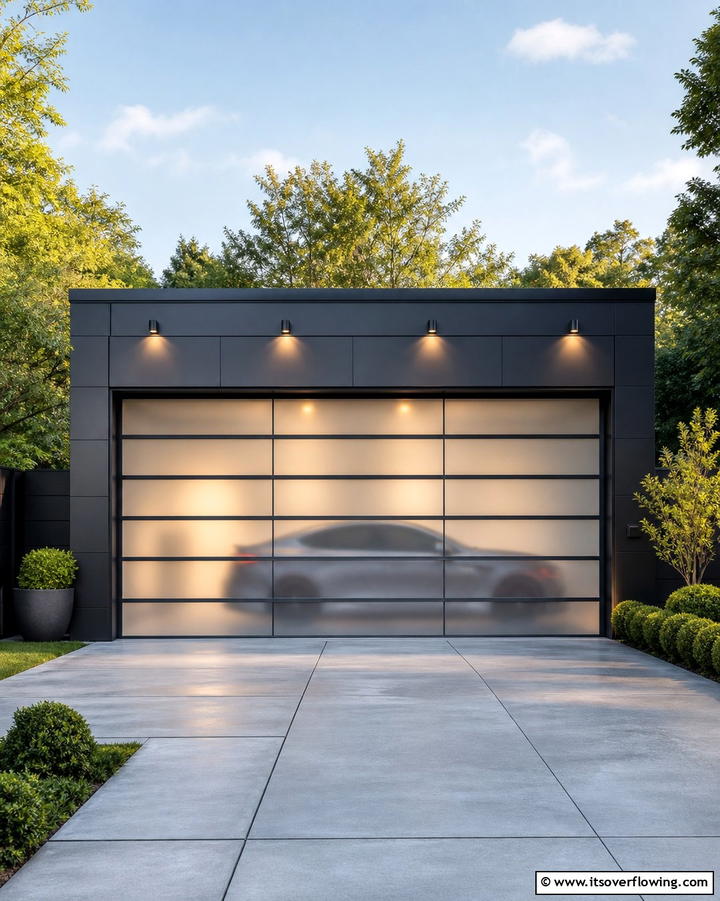 Detached Garage with Glass Doors - 25 Detached Garage Ideas for Extra Storage and Style