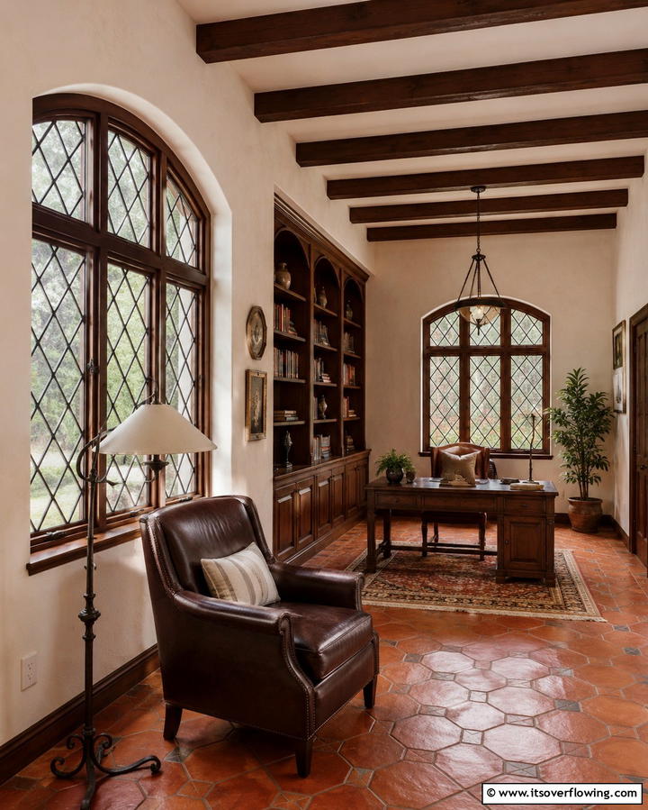 Diamond Patterned Mullions for Geometric Elegance - 20 Spanish Style Windows to Enhance Your Home’s Charm