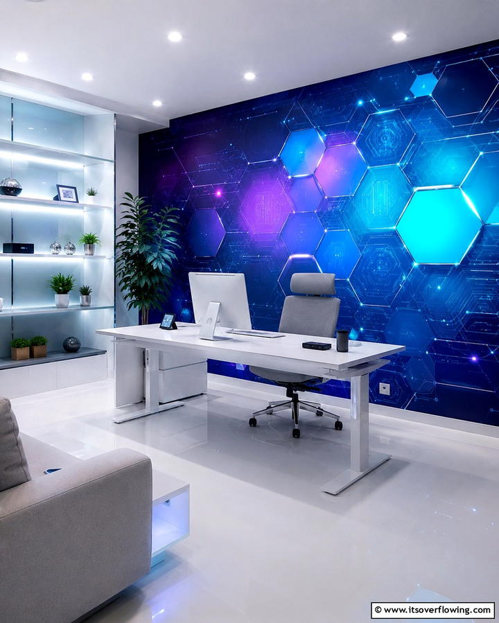Digital Interactive Designs - 30 Office Wallpaper Ideas for a Productive Workspace