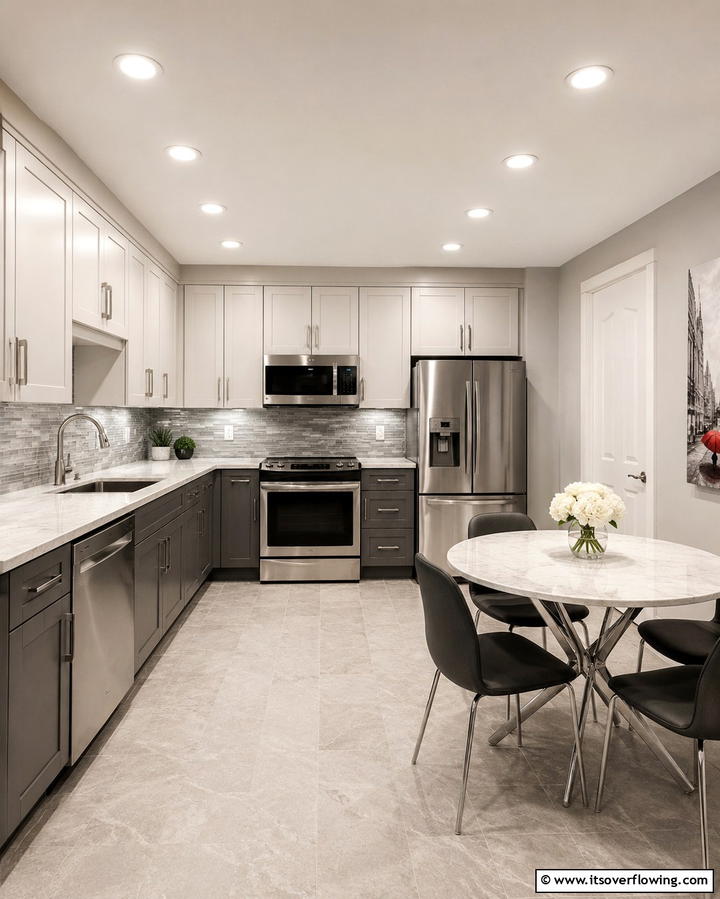 Dimmable Ceiling Spotlights - 30 Small Kitchen Lighting Ideas to Brighten Compact Spaces