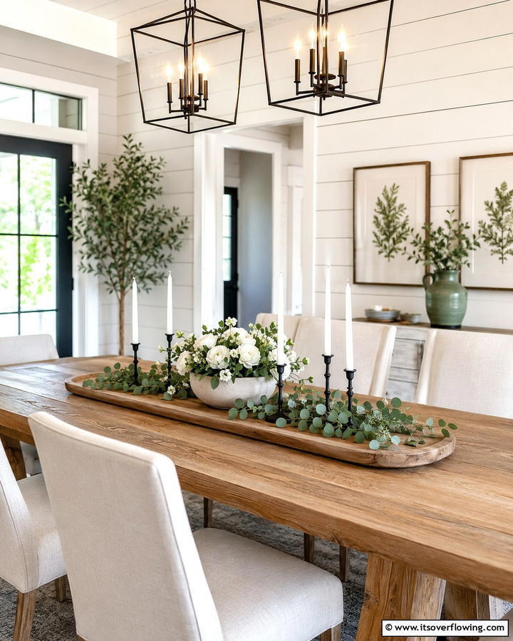 Dining Table Centerpiece Tray - 20 Tray Decor Ideas to Elevate Your Home Style