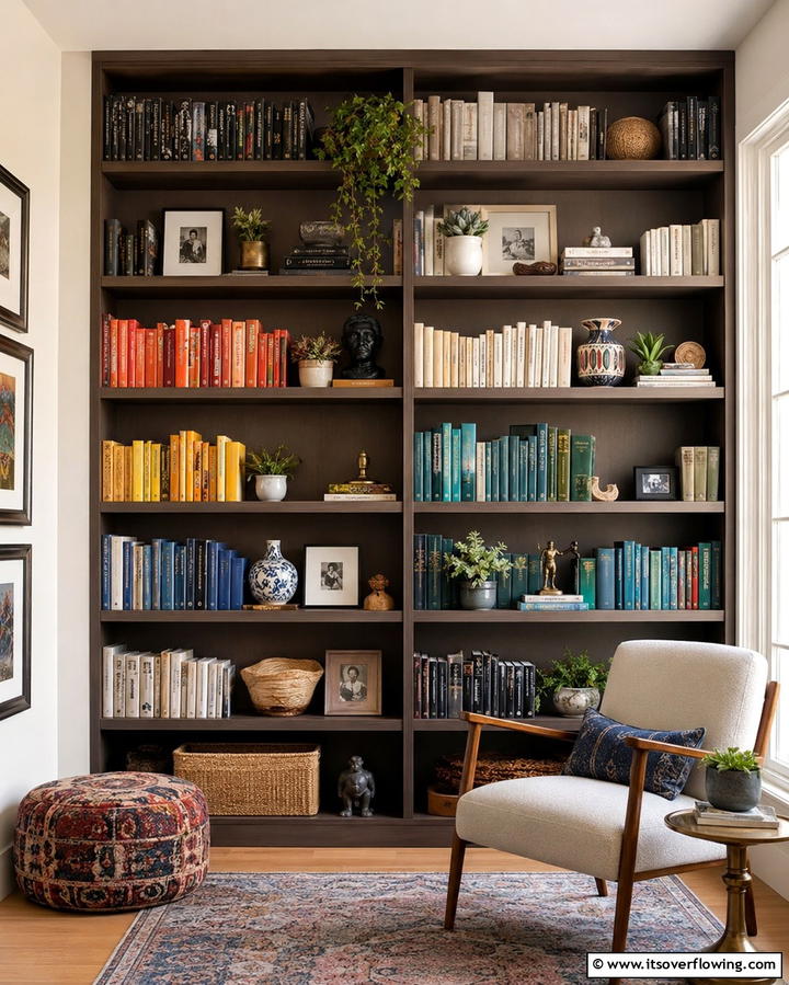 Display Eclectic Bookshelves - 25 Eclectic Interior Design Ideas for Unique Homes