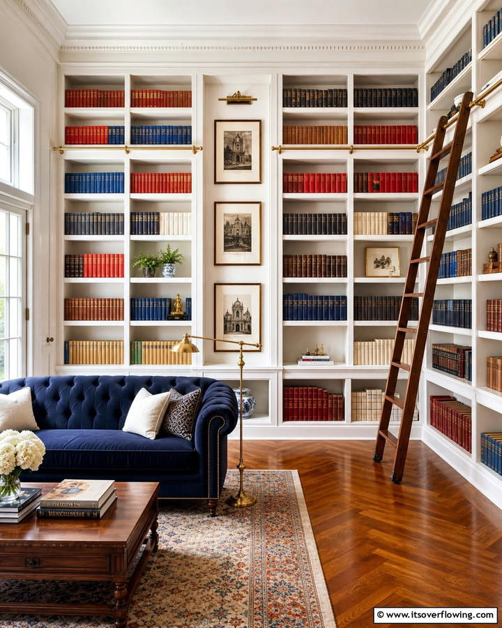 Display Hardcover Books - 20 Preppy Living Room Ideas for a Chic Space