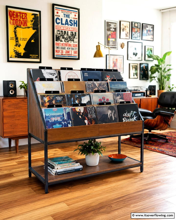 Display Racks for Easy Access - 20 Vinyl Record Storage Ideas for Music Lovers