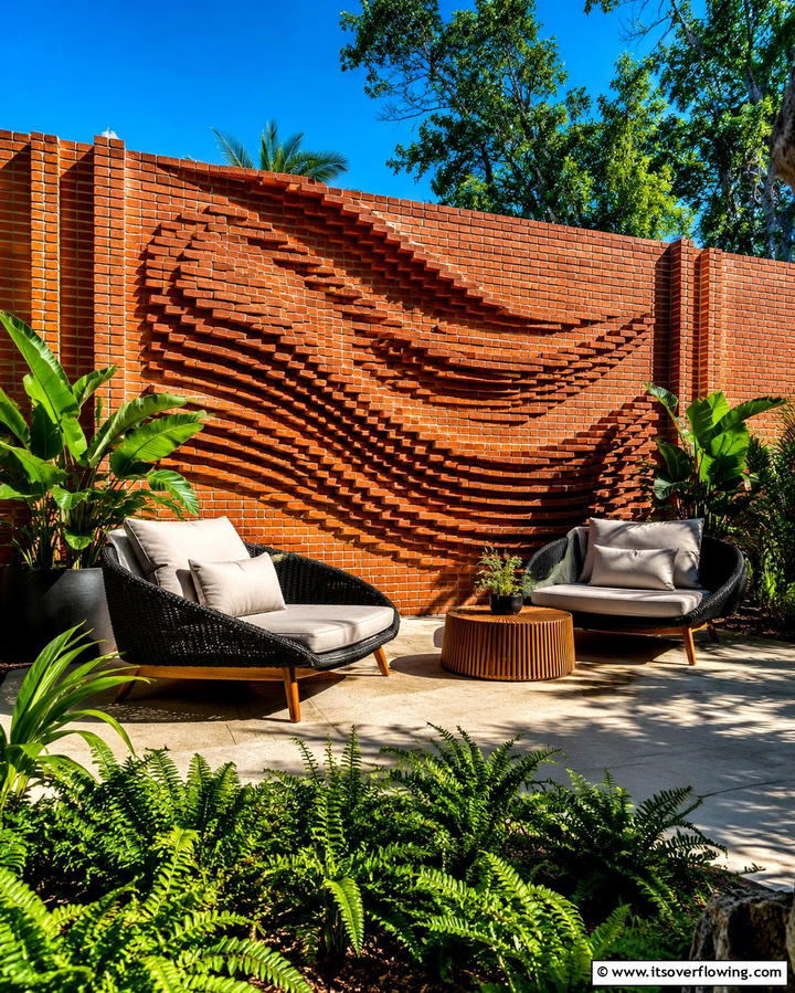 Distinctive Brick Feature - 30 Classic Brick Fence Ideas for Timeless Outdoor Security & Charm