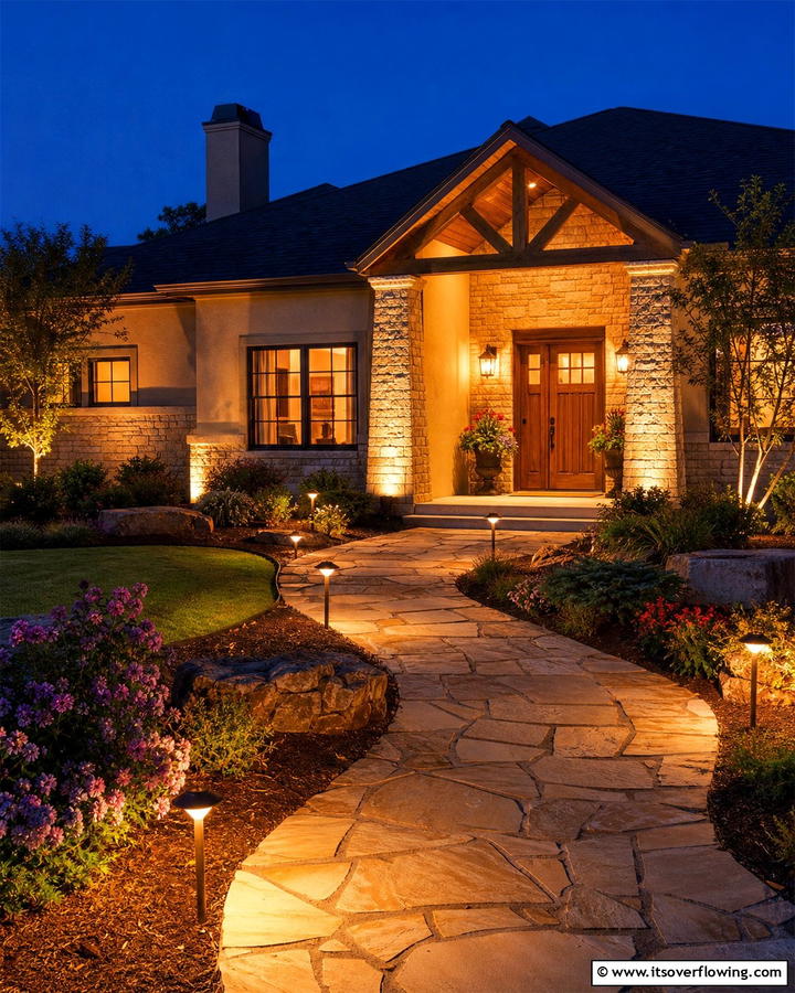 Distinctive Entry Lighting - 21 Ranch Home Curb Appeal Inspiration Ideas