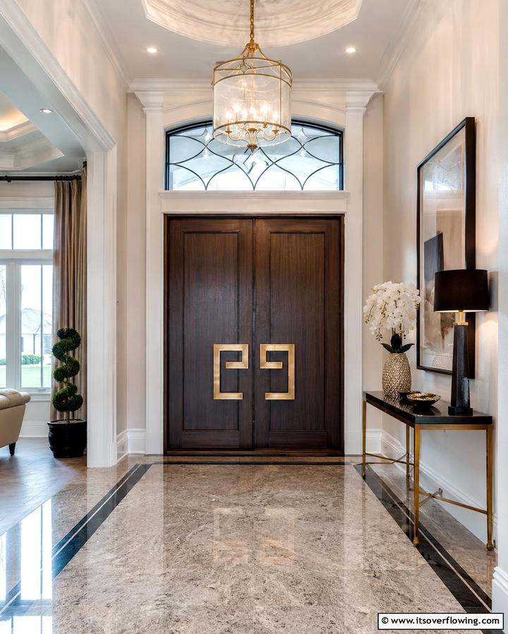 Distinctive Entryway Elegance - 30 Art Deco Interior Design Ideas for Glamorous Spaces