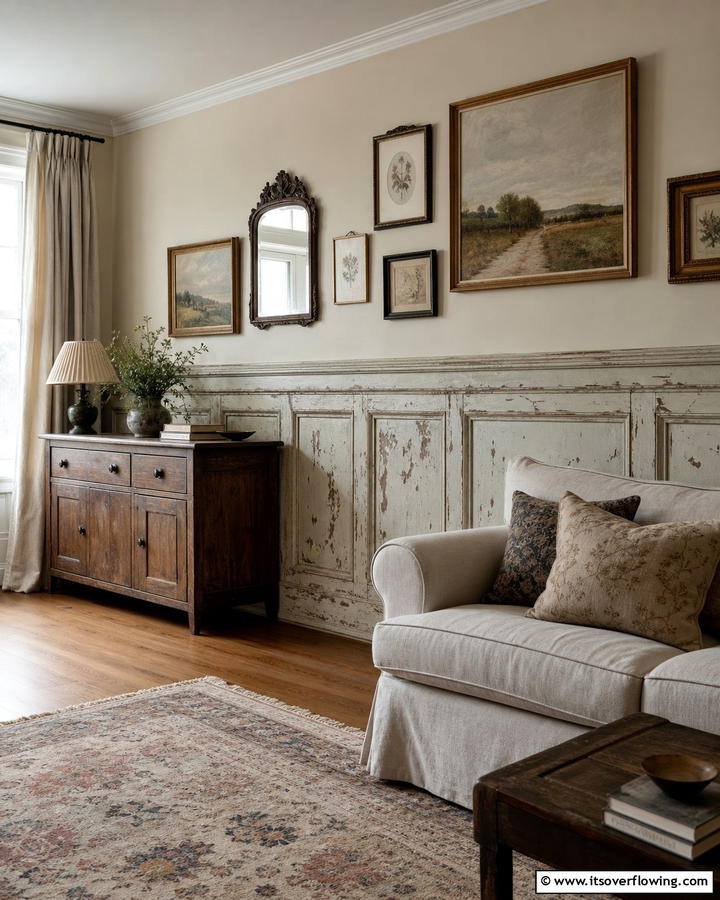 Distressed Finishes Wainscoting - 21 Classic Wainscoting Ideas to Elevate Your Interior Walls