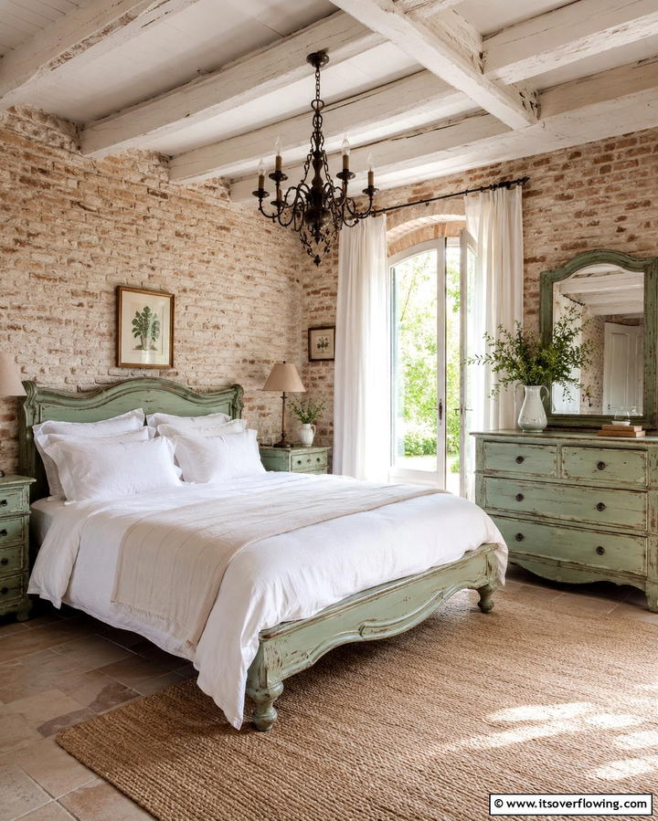 Distressed Furniture Finishes - 30 French Bedroom Decor Ideas for Elegant European Style