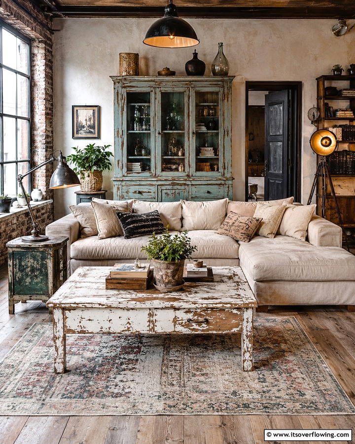 Distressed Furniture PiecesExact - 25 Grunge Aesthetic Room Decor Ideas for a Unique Look