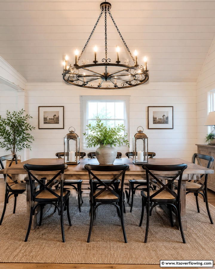 Distressed Furniture PiecesOne - 30 Rustic Dining Room Ideas for Cozy Family Gatherings