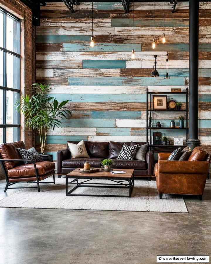 Distressed Shiplap Accent Wall - 21 Shiplap Accent Wall Ideas for Rustic & Modern Homes